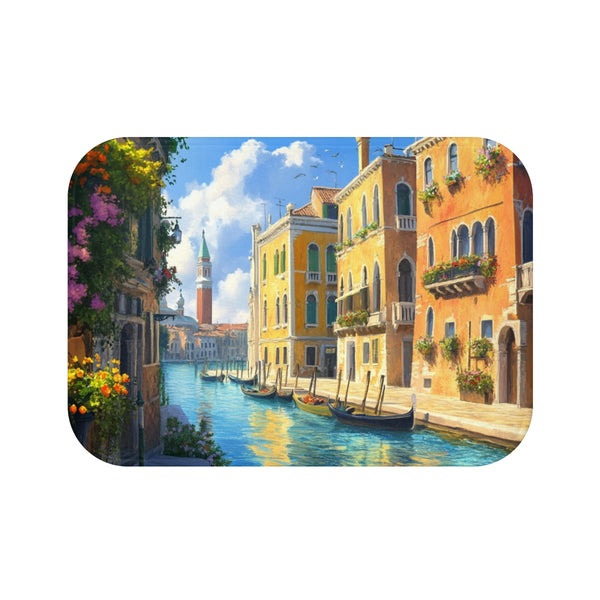 "Venice Sun Square Bath Mat"