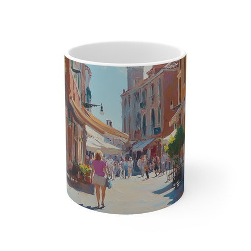 "Venice Sunny Main Square Mug"