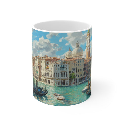 "Venice Sunny Square Mug"