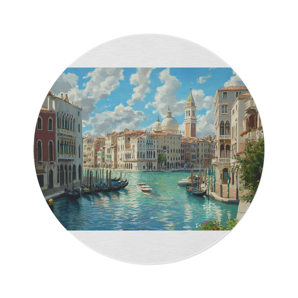 "Venice Sunshine Round Rug"