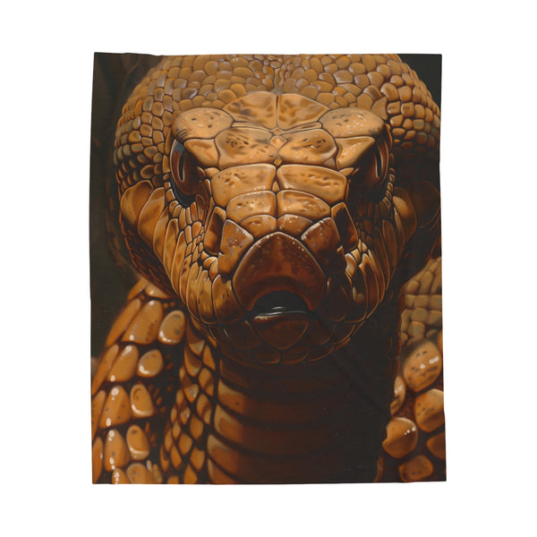 "Venomous Cobra Plush Blanket"