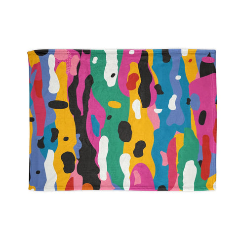 "Vibrant Abstract Bed Cover"