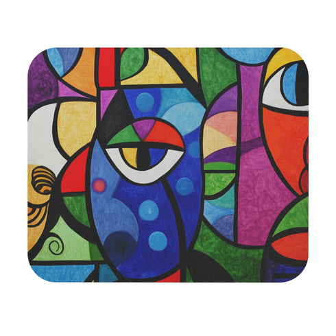 Vibrant Abstract Emotion Mouse Pad