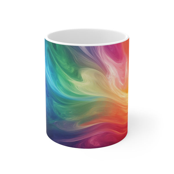 "Vibrant Abstract Emotion Mug"