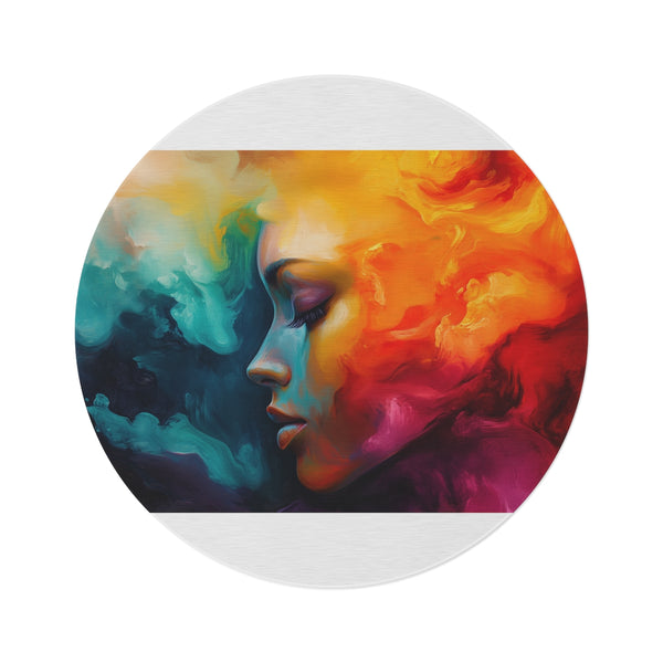 "Vibrant Abstract Emotions Rug"