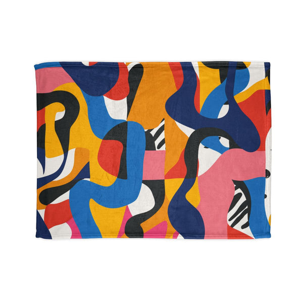 "Vibrant Abstract Pattern Bed Cover"