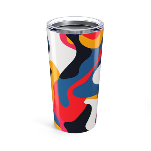 Vibrant Abstract Pattern Water Bottle