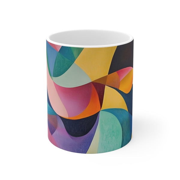 "Vibrant Abstract Positivity Coffee Mug"