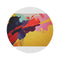 "Vibrant Abstract Round Rug"
