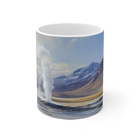 "Vibrant Atacama Geyser Coffee Mug"
