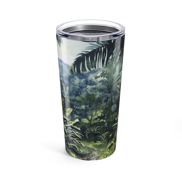 Vibrant Congo Rainforest Watercolor Bottle