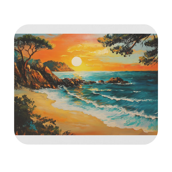 Vibrant Corsican Sunset Mouse Pad
