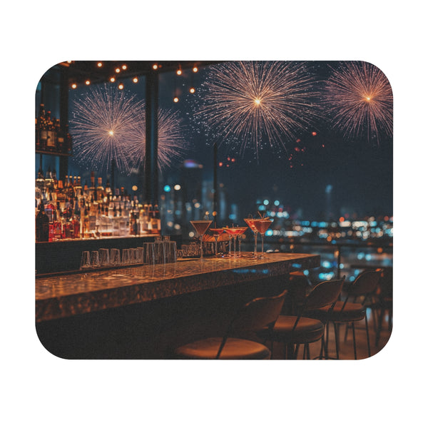 Vibrant Fireworks Night Mousepad