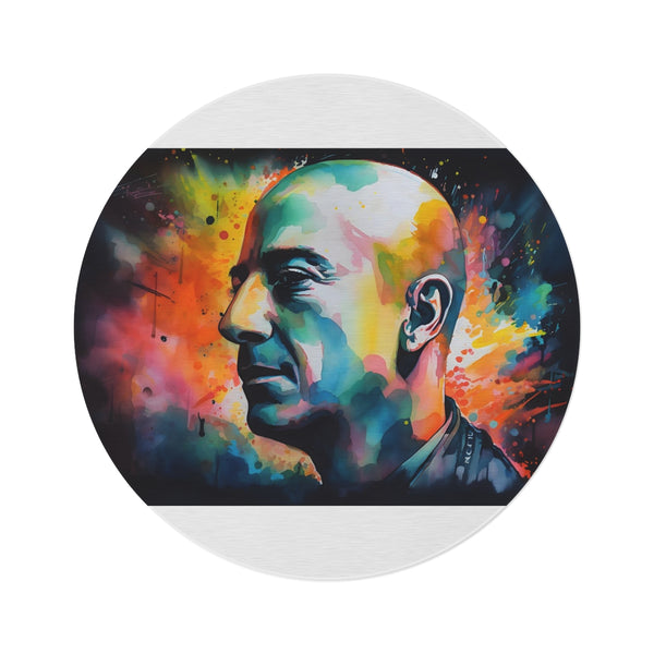 "Vibrant Jeff Bezos Watercolor Rug"