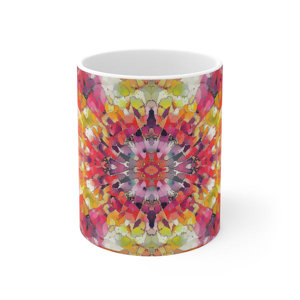 Vibrant Kaleidoscope Paint Explosion Mug