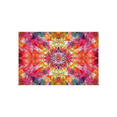 Vibrant Kaleidoscope Paint Explosion Poster