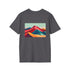 Vibrant Minimalistic Mountain Landscape T-shirt