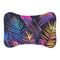 "Vibrant Neon Tropical Leaf Mat: Bring the Jungle Indoors"