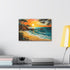 Vibrant orange sunset canvas print, 18" x 12", 1.25" thick.