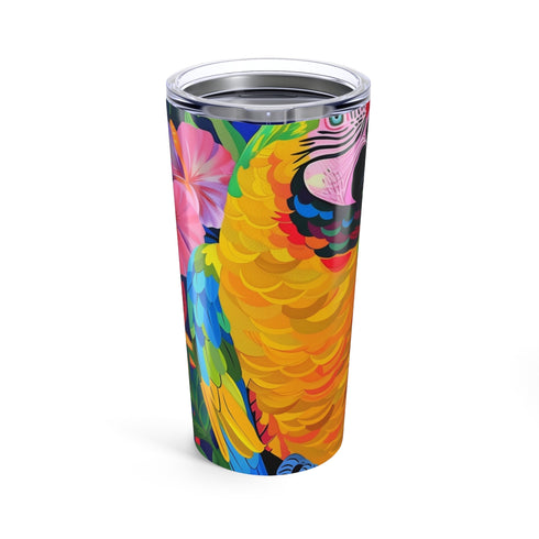 Vibrant Parrot-Inspired Drinking Bottle