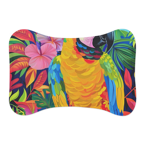 "Vibrant Parrot Paradise Mat"