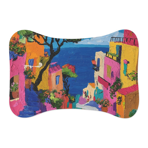 "Vibrant Pet Mat: Colorful Inspiration"