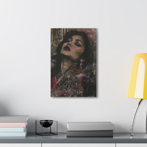 Vibrant canvas portrait of Benjamin Cook for home decor.