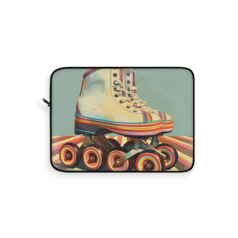 "Vibrant Retro Skates Laptop Sleeve"