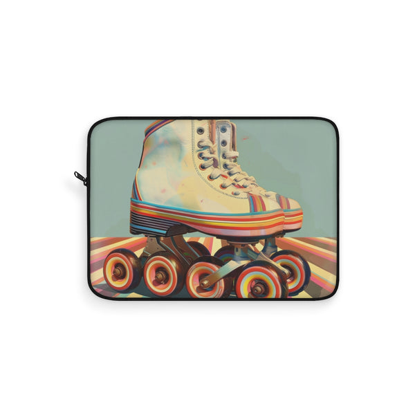 "Vibrant Retro Skates Laptop Sleeve"