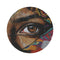 "Vibrant Urban Graffiti Round Rug"