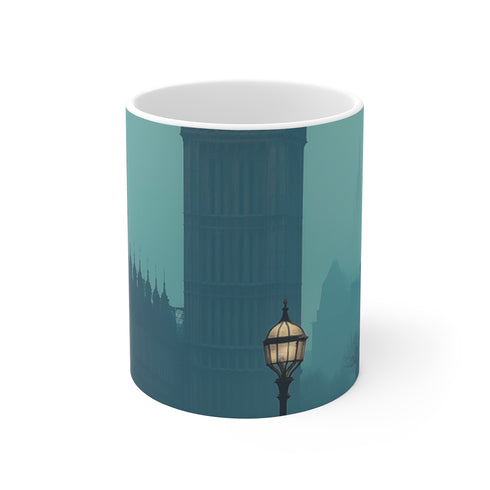 "Victorian London-Inspired Coffee Mug"