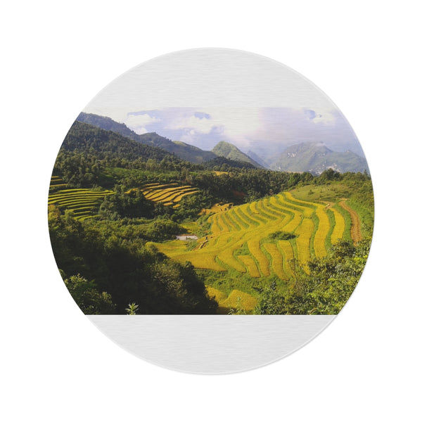 "Vietnamese Charm Round Rug"