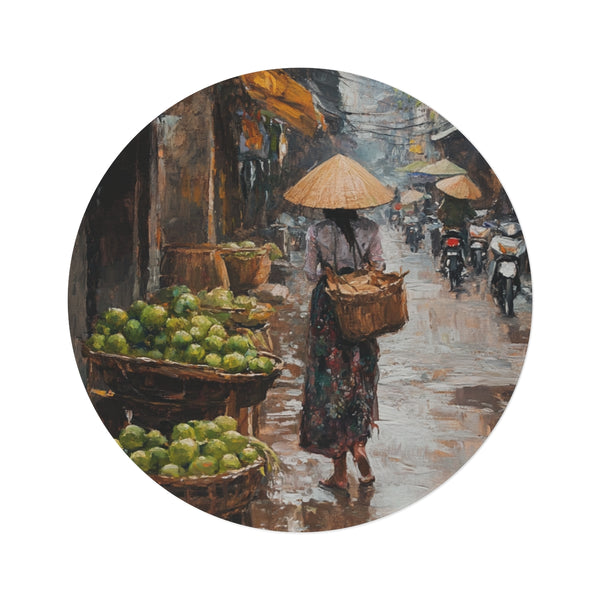 "Vietnamese Masterpiece Round Rug"