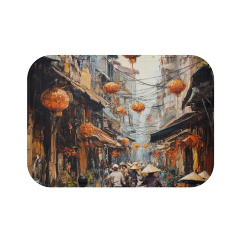 "Vietnamese Vibrance Bath Mat"