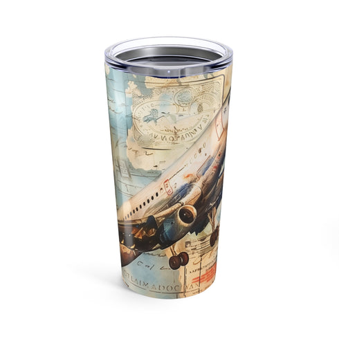 Vintage Airplane Adventure Drinking Bottle