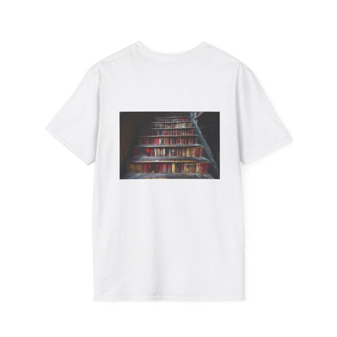 Vintage Book Staircase Graphic Tee