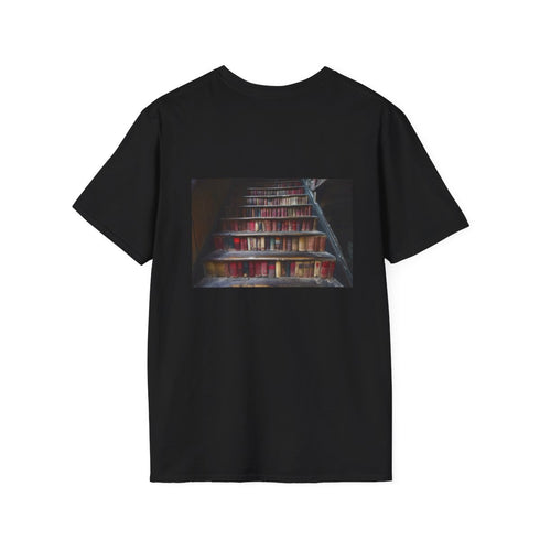 Vintage Book Staircase Graphic Tee