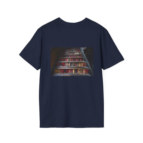 Vintage Book Staircase Graphic Tee