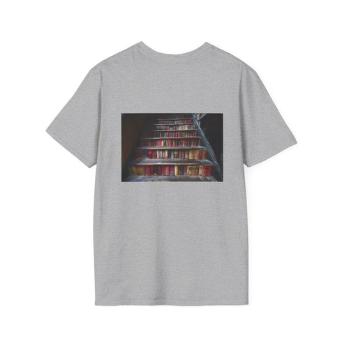 Vintage Book Staircase Graphic Tee