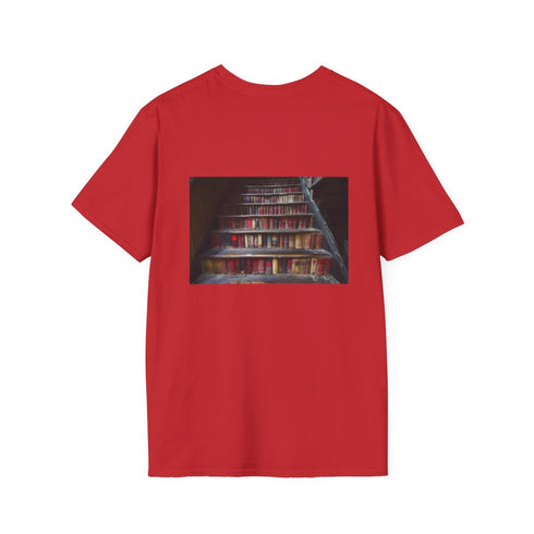 Vintage Book Staircase Graphic Tee