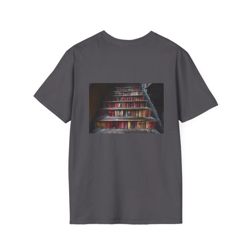 Vintage Book Staircase Graphic Tee
