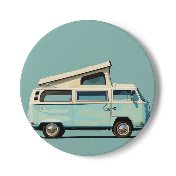"Vintage Camper Van Coaster Set"