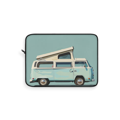 "Vintage Camper Van Laptop Sleeve: Travel in Style!"
