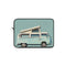 "Vintage Camper Van Laptop Sleeve: Travel in Style!"