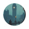 "Vintage Charm: Victorian London Round Rug"