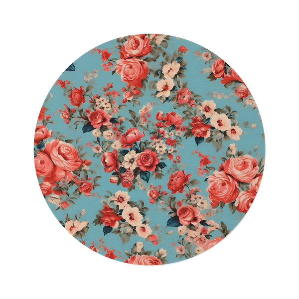 "Vintage Chic Round Rug"