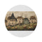 "Vintage Easter Lithograph Round Rug"