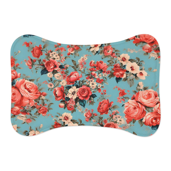 "Vintage Fabric Pet Mat: Retro Style for Modern Pets"