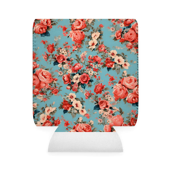 Vintage Fabric Print Can Cooler