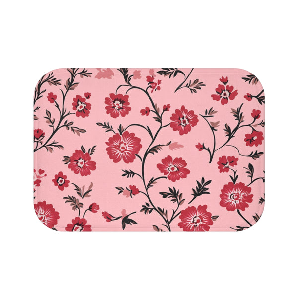 "Vintage Floral Bliss Bath Mat"